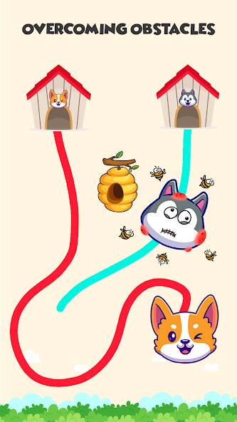 Скачать взломанную Dog rush: Draw to save games [МОД безлимитные деньги] на Андроид - Версия 1.2.1 apk