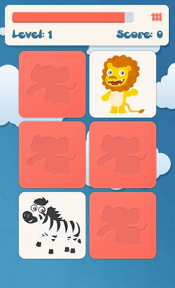 Скачать взломанную Животные память игры для детей [МОД безлимитные деньги] на Андроид - Версия 0.8.8 apk