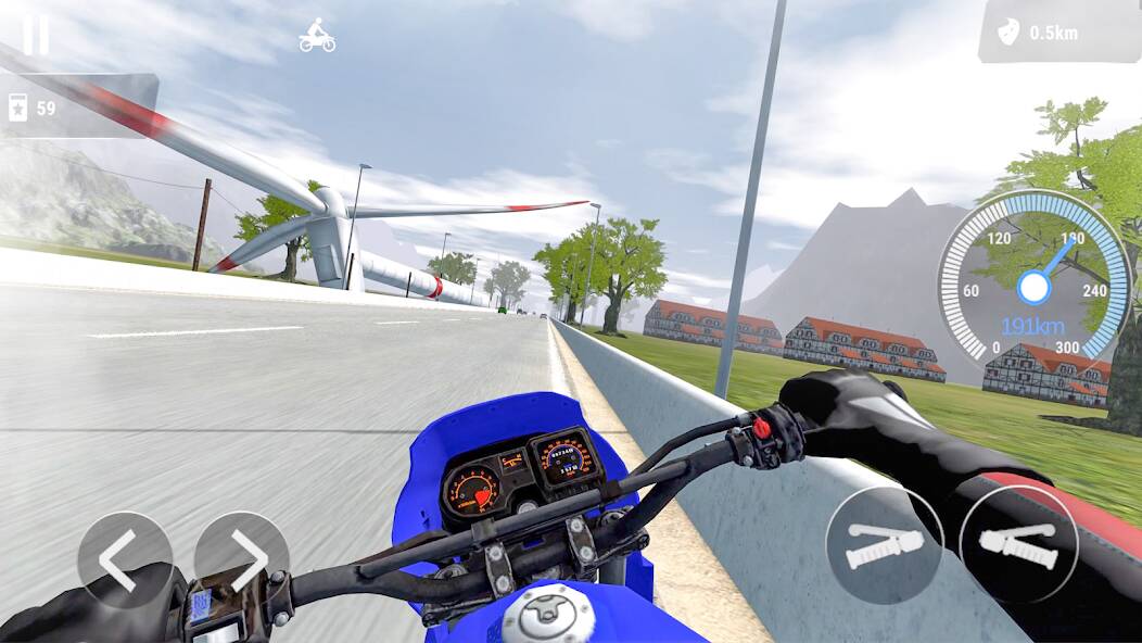 Скачать взломанную Мотоциклы: Драг Рейсинг Гонки [МОД безлимитные деньги] на Андроид - Версия 0.2.4 apk