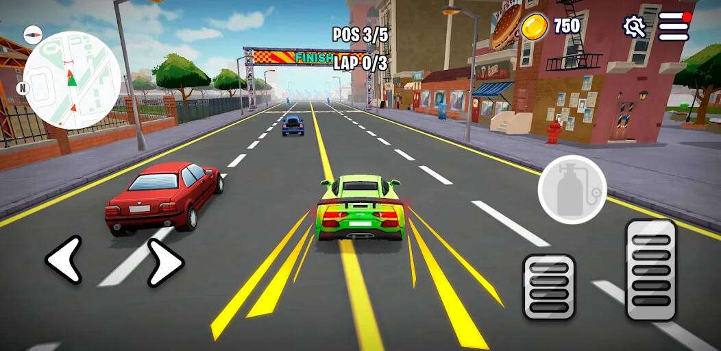 Скачать взломанную Rumble Racers: City Adventure [МОД много монет] на Андроид - Версия 2.6.2 apk