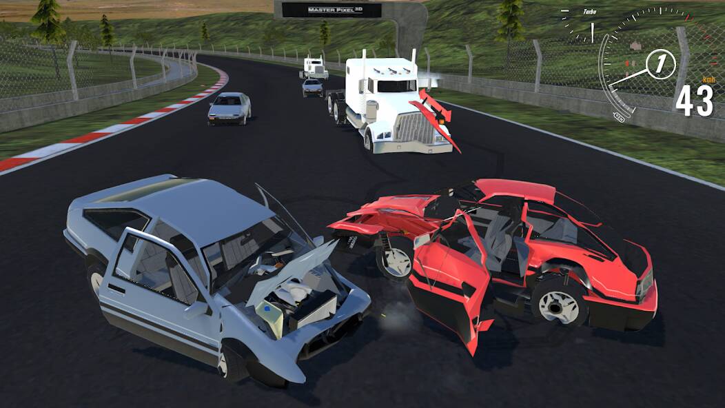 Скачать взломанную Destructive Car Race Generator [МОД открыто все] на Андроид - Версия 1.1.5 apk