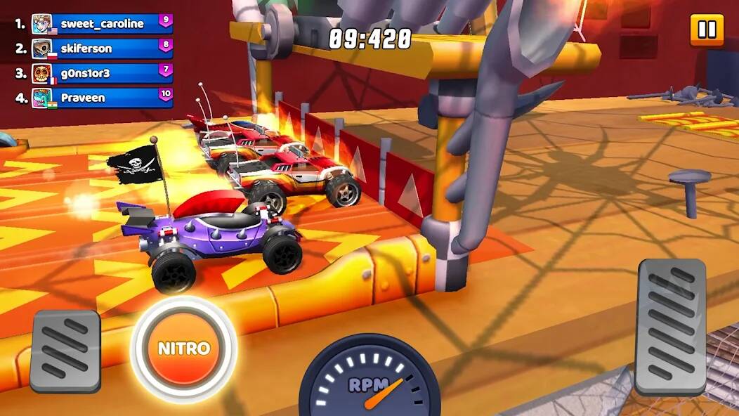 Скачать взломанную Nitro Jump Racing [МОД много монет] на Андроид - Версия 1.3.8 apk