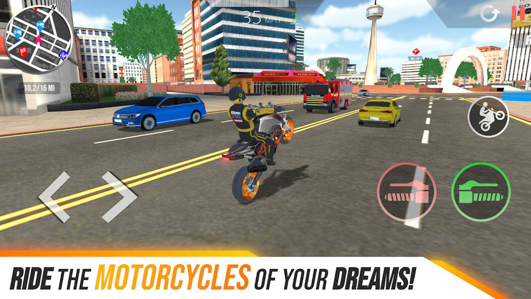 Скачать взломанную Motorcycle Real Simulator [МОД безлимитные деньги] на Андроид - Версия 1.1.4 apk
