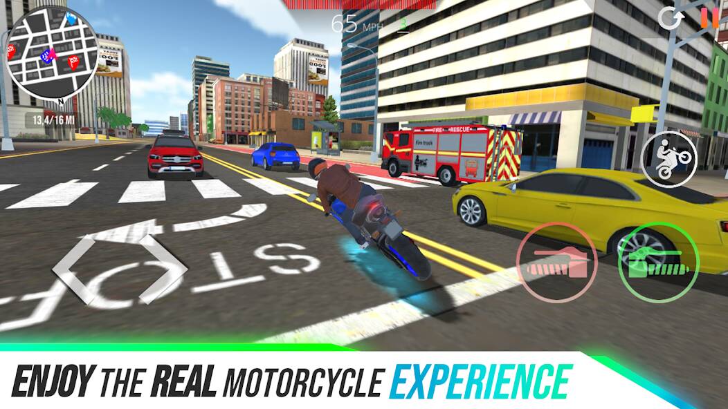 Скачать взломанную Motorcycle Real Simulator [МОД безлимитные деньги] на Андроид - Версия 1.1.4 apk