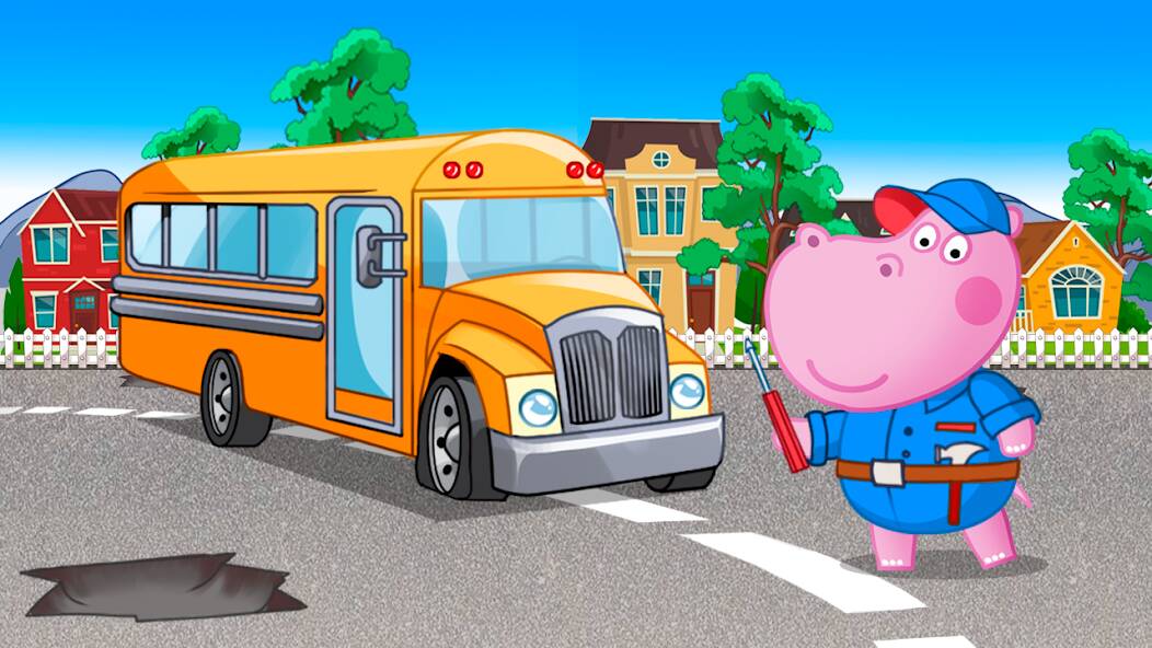 Скачать взломанную Детский Школьный Автобус [МОД безлимитные деньги] на Андроид - Версия 1.3.9 apk