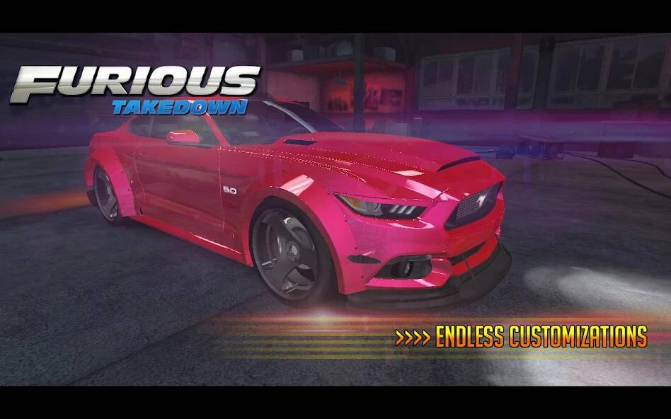 Скачать взломанную Furious: Takedown Racing [МОД много монет] на Андроид - Версия 0.3.9 apk
