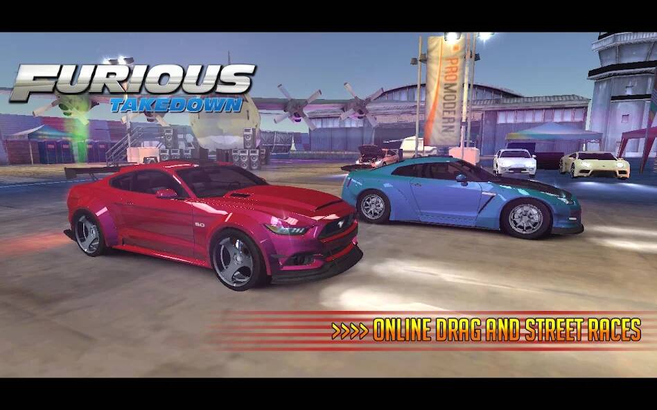 Скачать взломанную Furious: Takedown Racing [МОД много монет] на Андроид - Версия 0.3.9 apk