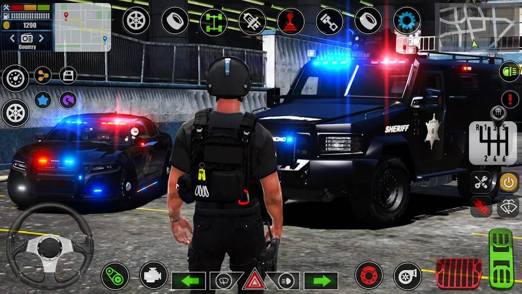 Скачать взломанную Симулятор полицейских игр: PGS [МОД открыто все] на Андроид - Версия 2.1.2 apk