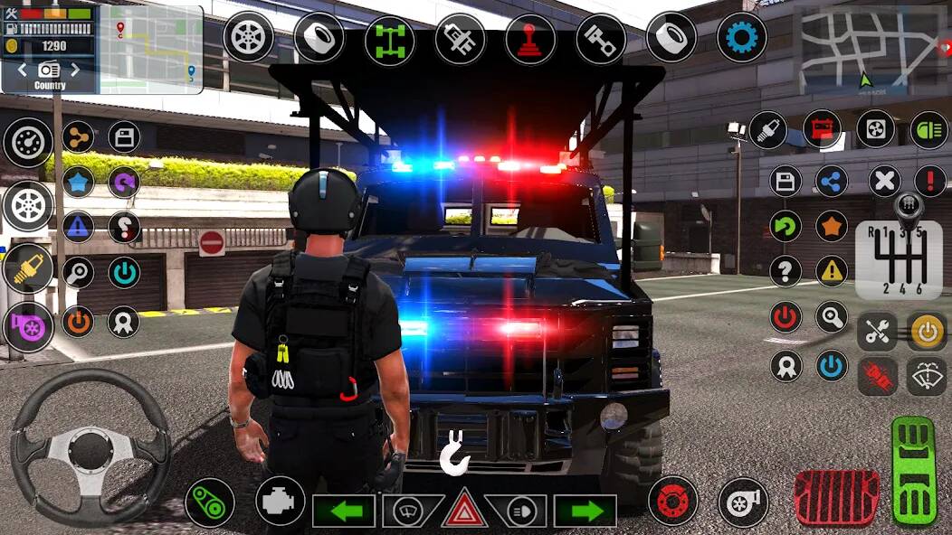 Скачать взломанную Симулятор полицейских игр: PGS [МОД открыто все] на Андроид - Версия 2.1.2 apk