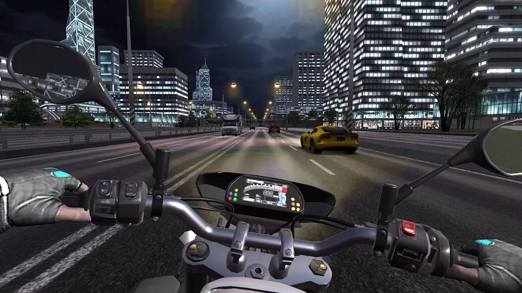 Скачать взломанную Traffic Bike Driving Simulator [МОД открыто все] на Андроид - Версия 2.7.2 apk