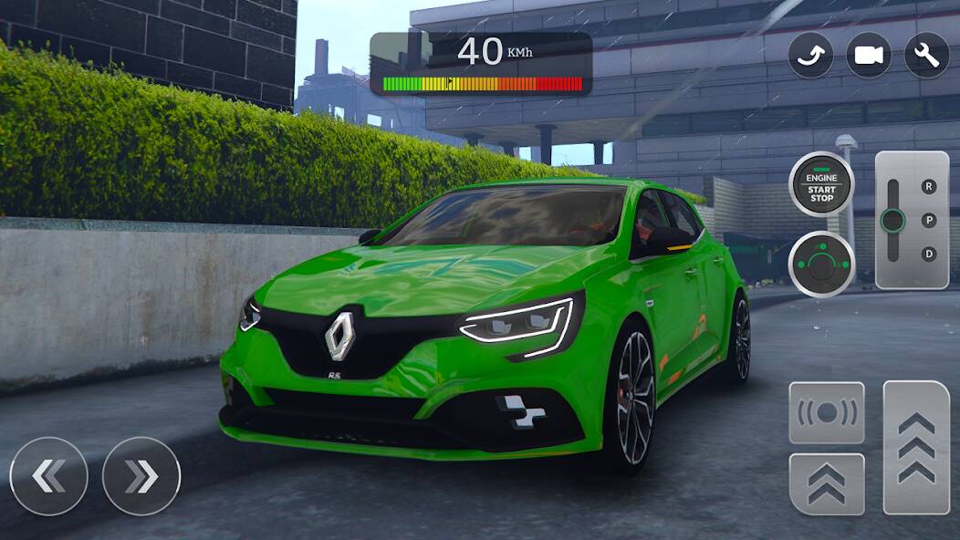 Скачать взломанную Renault Megane RS Simulator [МОД безлимитные деньги] на Андроид - Версия 2.2.7 apk