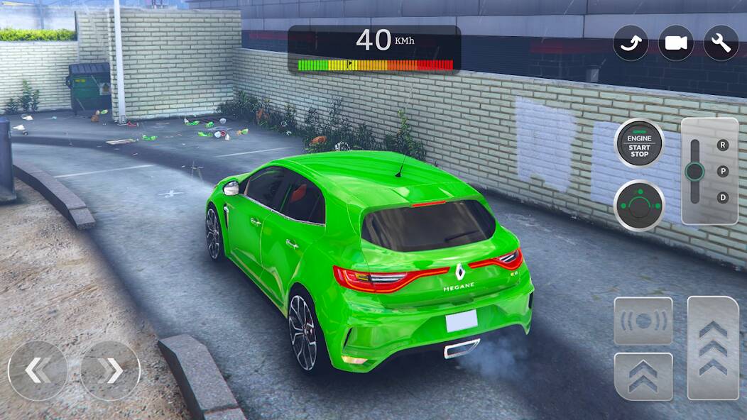Скачать взломанную Renault Megane RS Simulator [МОД безлимитные деньги] на Андроид - Версия 2.2.7 apk