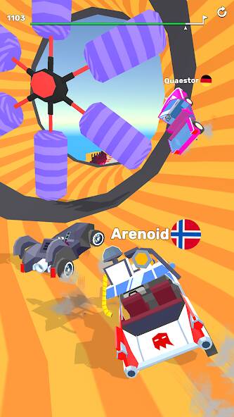 Скачать взломанную Ramp Racing 3D — Гонки и трюки [МОД много монет] на Андроид - Версия 2.4.5 apk
