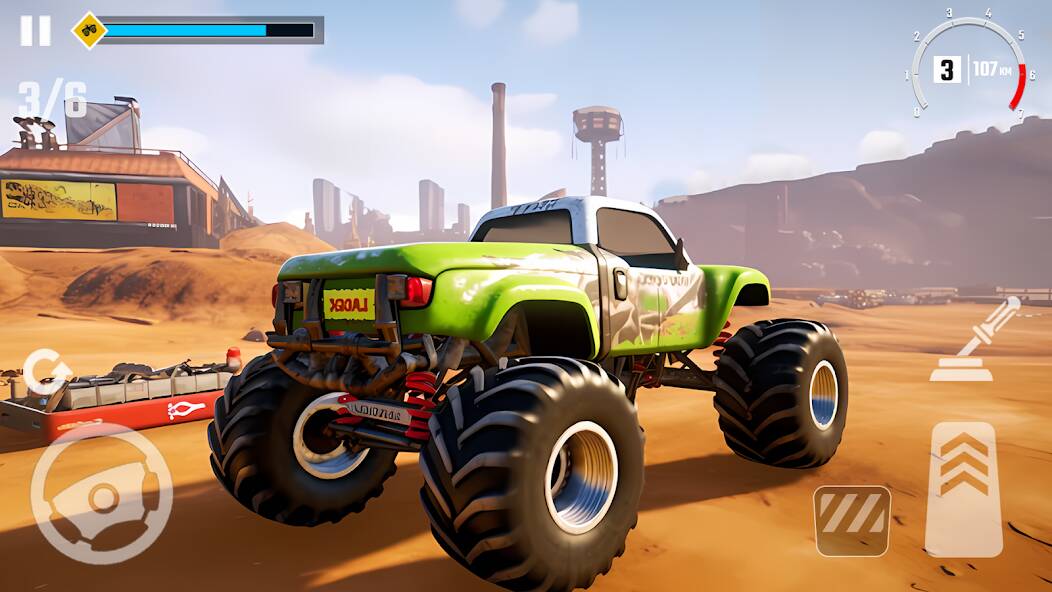Скачать взломанную 4x4 Monster Truck Racing Games [МОД безлимитные деньги] на Андроид - Версия 0.1.9 apk