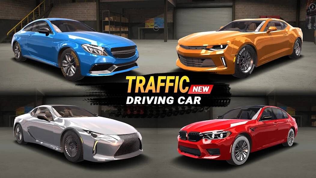Скачать взломанную Traffic Driving Car Simulator [МОД открыто все] на Андроид - Версия 0.8.6 apk