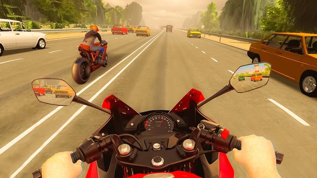 Скачать взломанную Moto Traffic Bike Race Game 3d [МОД безлимитные деньги] на Андроид - Версия 0.6.6 apk