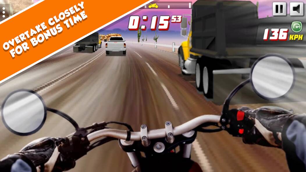 Скачать взломанную Highway Rider Extreme - 3D Mot [МОД много монет] на Андроид - Версия 2.4.1 apk