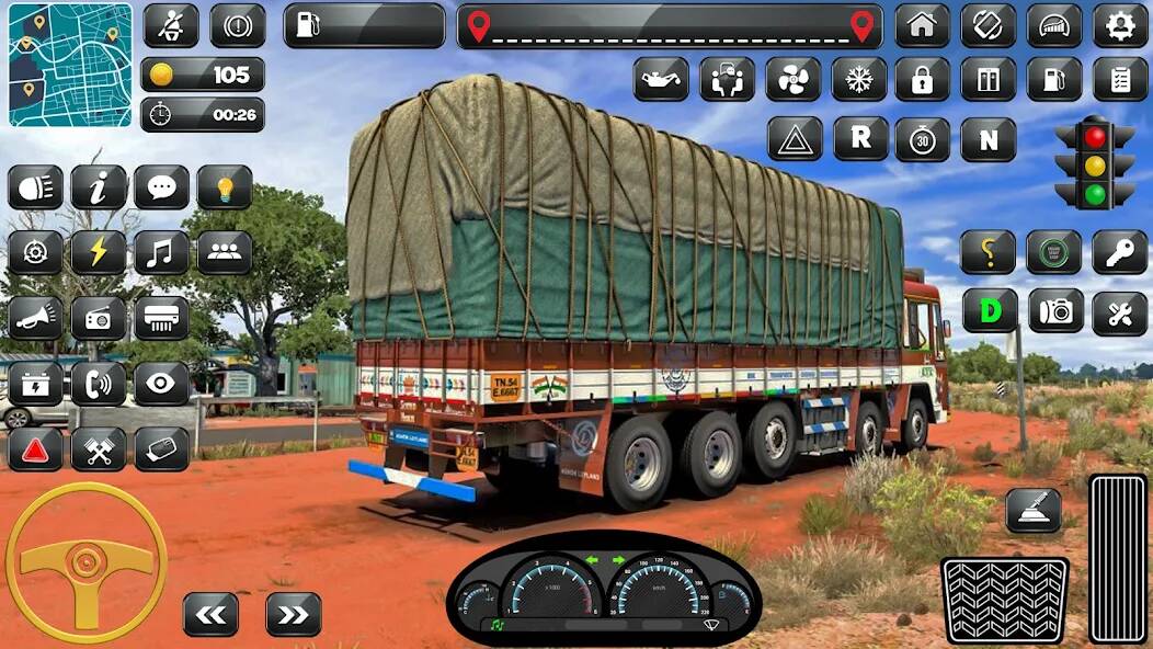 Скачать взломанную Внедорожные грузовые игры 3d [МОД открыто все] на Андроид - Версия 2.4.7 apk