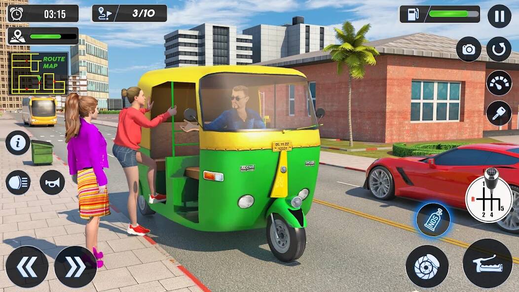 Скачать взломанную Тук Тук Авто Вождение Игры 3D [МОД безлимитные деньги] на Андроид - Версия 2.8.6 apk