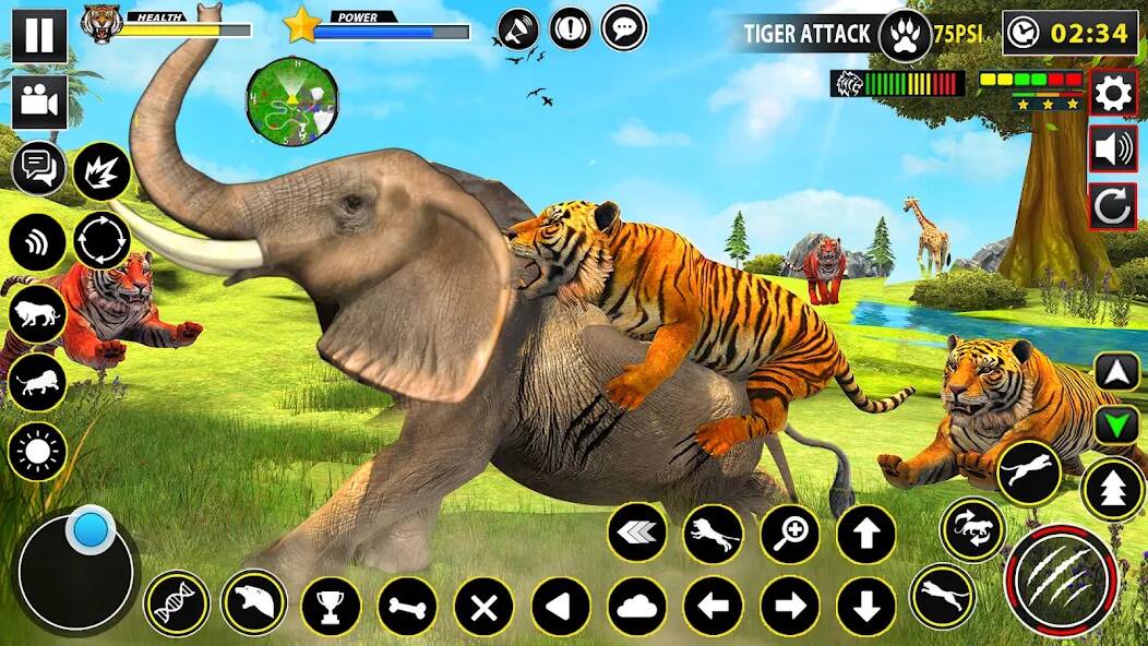 Скачать взломанную Tiger Simulator Lion games 3D [МОД безлимитные деньги] на Андроид - Версия 1.6.6 apk
