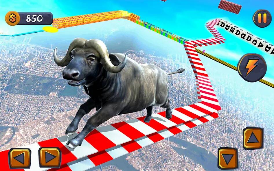 Скачать взломанную Эпическая игра Cow Ramp Rush [МОД открыто все] на Андроид - Версия 2.1.3 apk