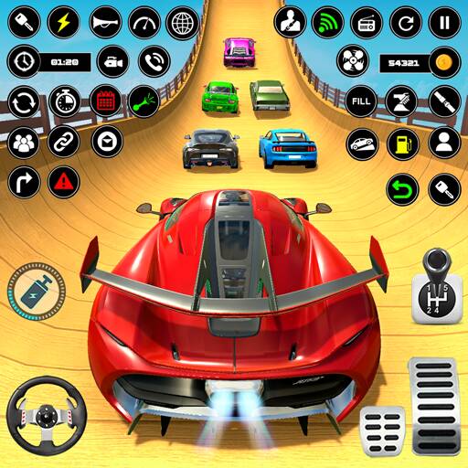 Скачать взломанную Crazy Ramp Car Stunt Master 3D [МОД много монет] на Андроид - Версия 1.5.7 apk