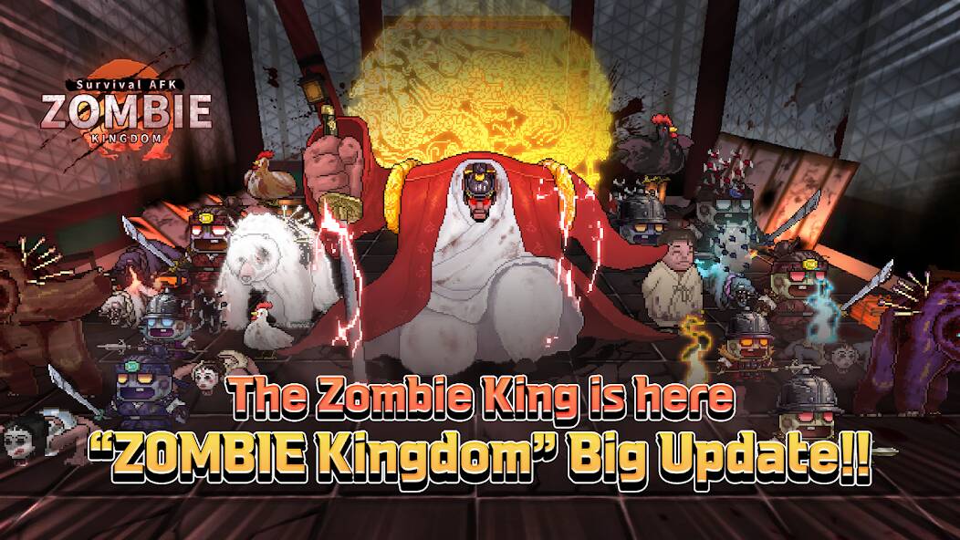 Скачать взломанную ZOMBIE Kingdom : Survival AFK [МОД открыто все] на Андроид - Версия 0.3.1 apk