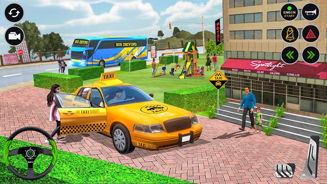 Скачать взломанную US Taxi Car Driving Simulator [МОД много монет] на Андроид - Версия 0.2.7 apk