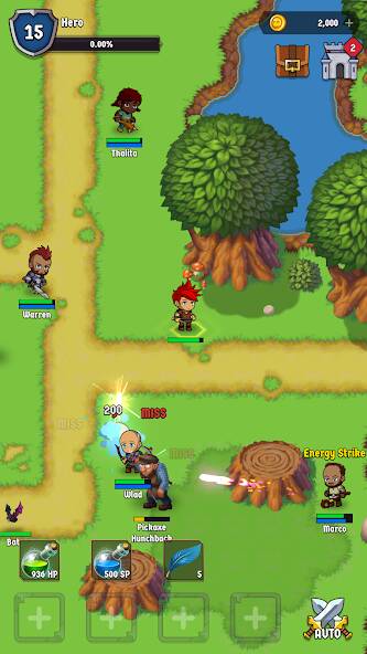 Скачать взломанную The Walking Hero -Idle RPG MMO [МОД безлимитные деньги] на Андроид - Версия 0.8.2 apk