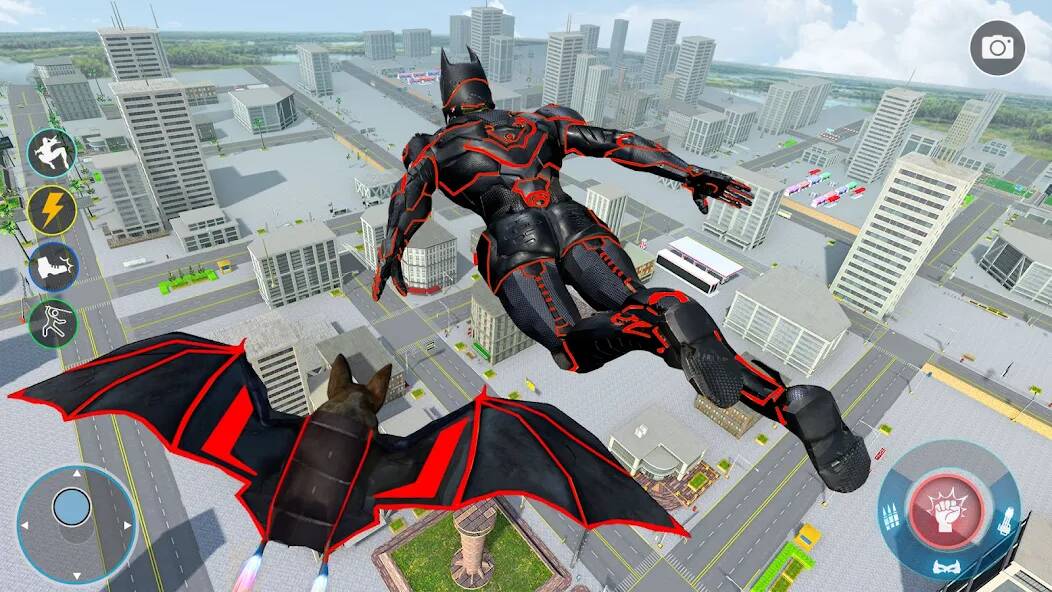 Скачать взломанную Flying Bat Robot Car Transform [МОД открыто все] на Андроид - Версия 2.6.5 apk