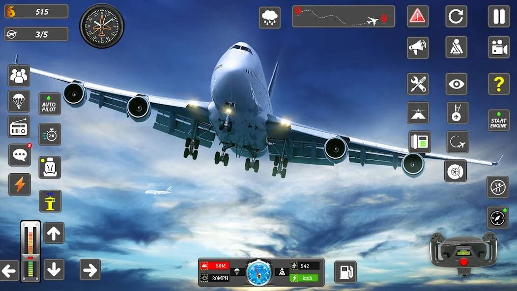 Скачать взломанную Real Flight Sim Airplane Games [МОД открыто все] на Андроид - Версия 1.7.2 apk