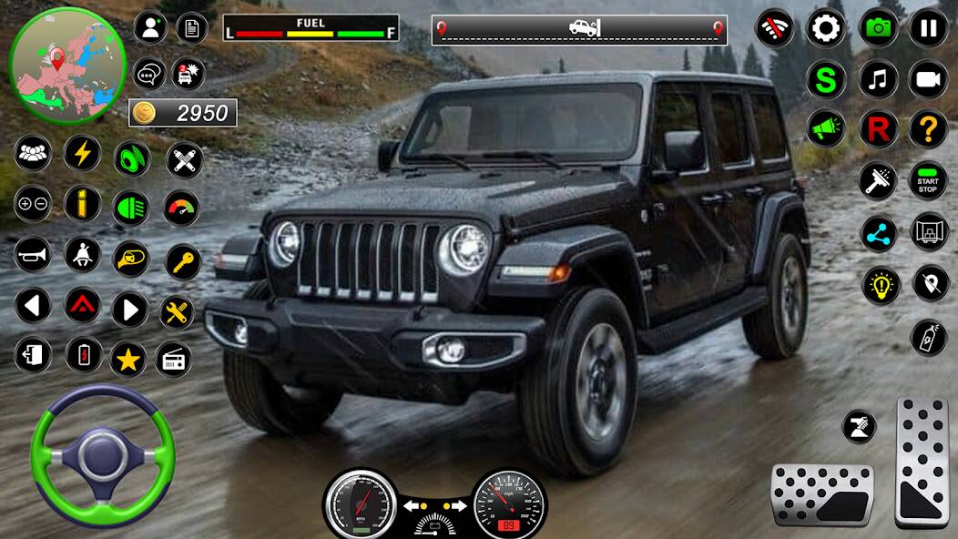 Скачать взломанную Jeep Driving Simulator offRoad [МОД много монет] на Андроид - Версия 0.5.8 apk
