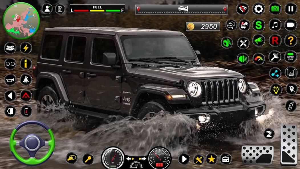 Скачать взломанную Jeep Driving Simulator offRoad [МОД много монет] на Андроид - Версия 0.5.8 apk