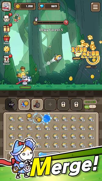 Скачать взломанную Cat Hero : Idle RPG [МОД безлимитные деньги] на Андроид - Версия 1.9.5 apk
