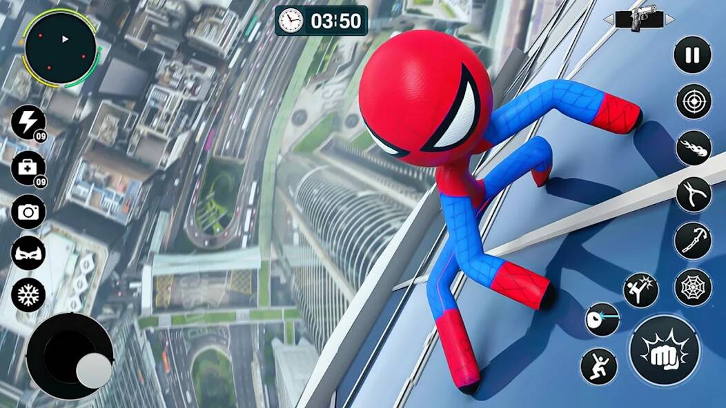 Скачать взломанную Игра герой летающего паука [МОД много монет] на Андроид - Версия 1.9.9 apk