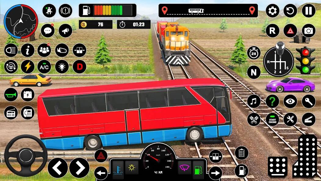 Скачать взломанную Offroad Bus Simulator Game [МОД открыто все] на Андроид - Версия 1.2.4 apk