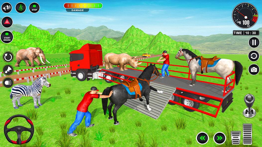 Скачать взломанную Animals Transport Truck Game [МОД много монет] на Андроид - Версия 2.3.9 apk