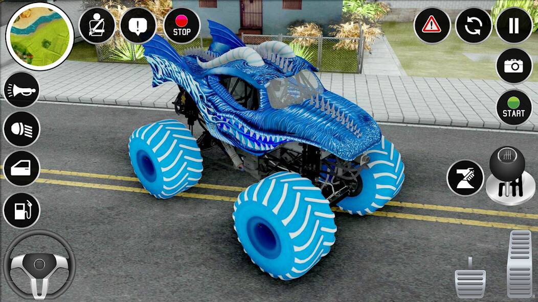 Скачать взломанную 4x4 Monster Truck Stunt Games [МОД много монет] на Андроид - Версия 1.7.5 apk