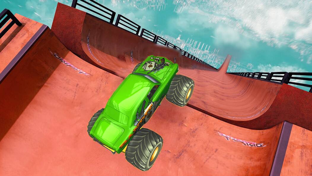 Скачать взломанную Monster Truck Stunt : Car Game [МОД открыто все] на Андроид - Версия 0.3.2 apk