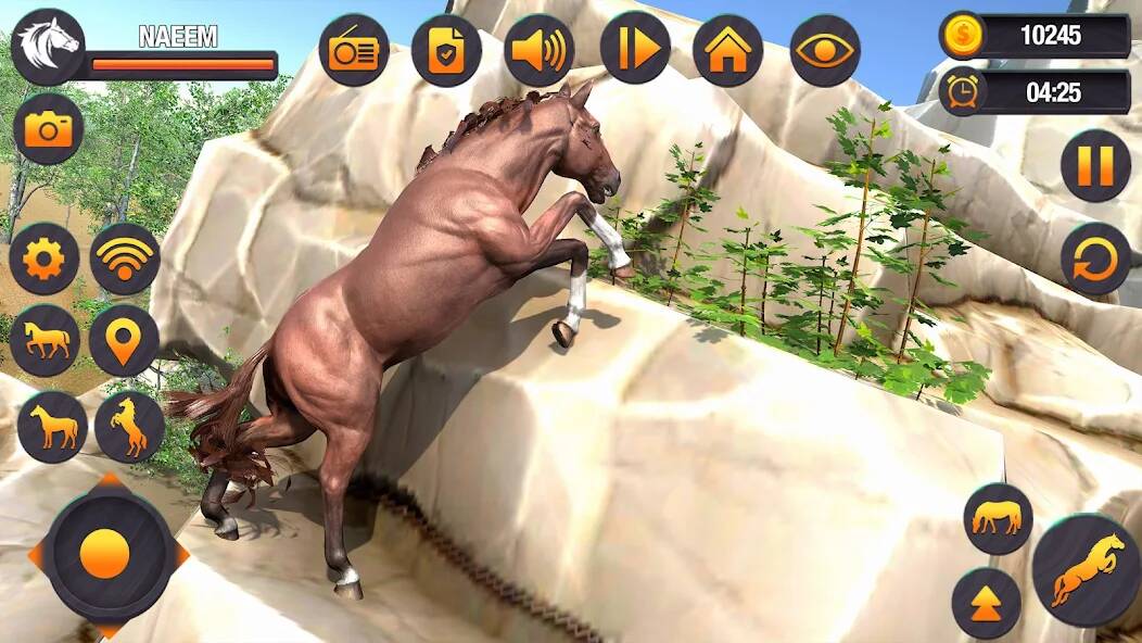 Скачать взломанную Virtual Wild Horse Family Sim [МОД безлимитные деньги] на Андроид - Версия 1.6.3 apk