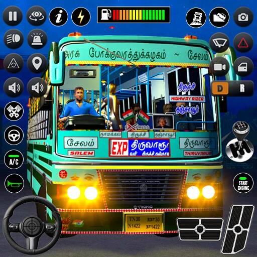 Скачать взломанную внедорожные автобусные игры 3d [МОД много монет] на Андроид - Версия 1.7.7 apk