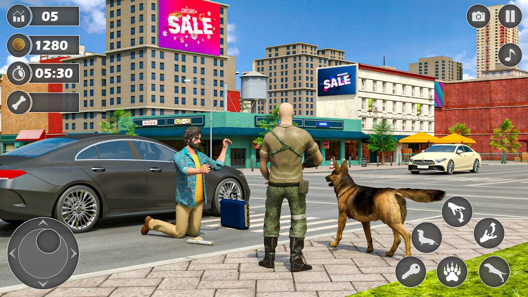 Скачать взломанную Army Dog Simulator: Pet Games [МОД безлимитные деньги] на Андроид - Версия 1.6.4 apk