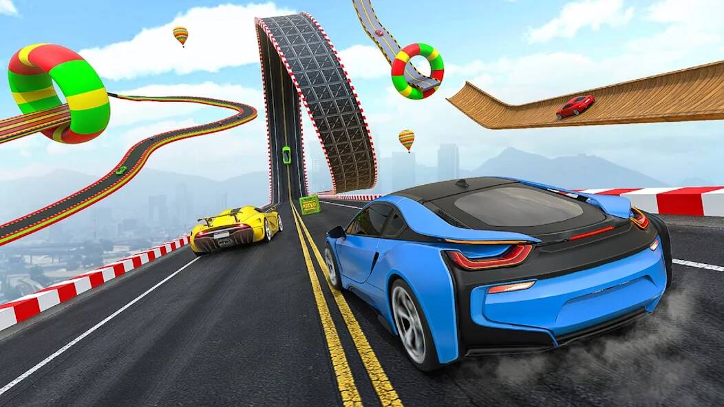 Скачать взломанную GT Car Stunts - Ramp Car Games [МОД безлимитные деньги] на Андроид - Версия 0.8.3 apk