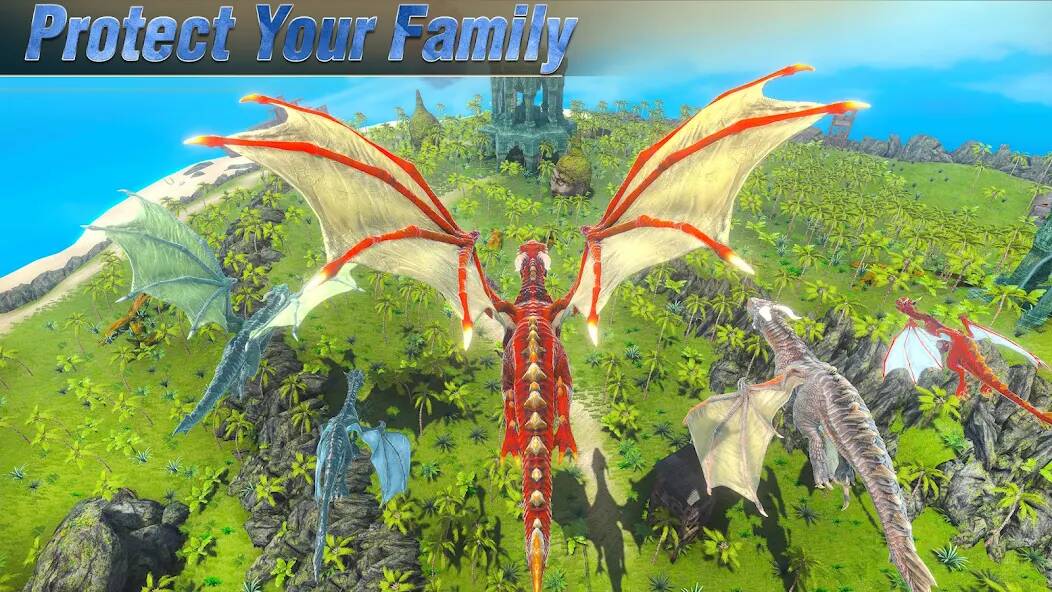 Скачать взломанную Legend Dragon Family Simulator [МОД безлимитные деньги] на Андроид - Версия 2.5.7 apk