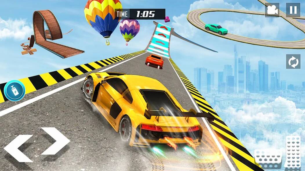 Скачать взломанную GT Car Stunt Race: Mega Ramps [МОД открыто все] на Андроид - Версия 1.5.3 apk