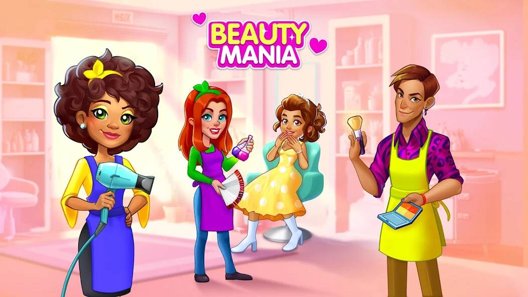 Скачать взломанную Makeover Salon: Beauty Mania [МОД много монет] на Андроид - Версия 2.7.8 apk