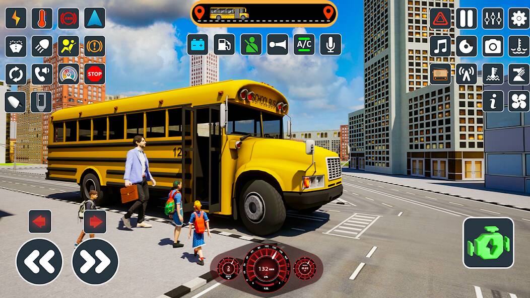 Скачать взломанную School Bus Simulator Bus Game [МОД много монет] на Андроид - Версия 1.3.4 apk