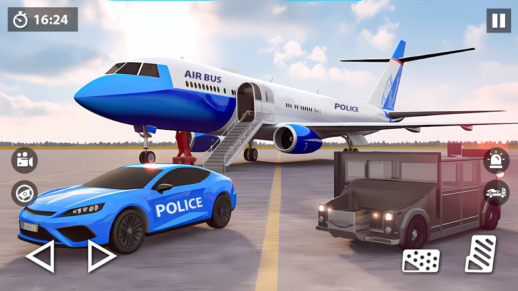 Скачать взломанную US Police Car Transporter Game [МОД безлимитные деньги] на Андроид - Версия 1.7.8 apk