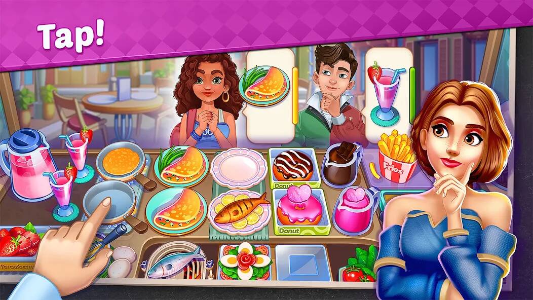 Скачать взломанную My Cafe Shop : Cooking Games [МОД много монет] на Андроид - Версия 2.5.5 apk