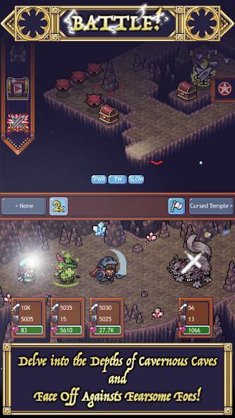 Скачать взломанную Cave Heroes:Idle Dungeon RPG [МОД открыто все] на Андроид - Версия 1.9.3 apk